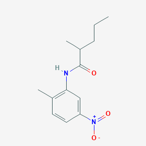 molecular formula C13H18N2O3 B5102255 2-methyl-N-(2-methyl-5-nitrophenyl)pentanamide 