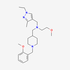 N-[(1-ethyl-3-methyl-1H-pyrazol-4-yl)methyl]-2-methoxy-N-{[1-(2-methoxybenzyl)-4-piperidinyl]methyl}ethanamine