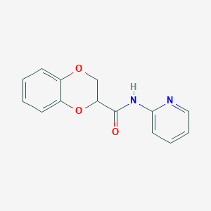 molecular formula C14H12N2O3 B5102302 N-2-pyridinyl-2,3-dihydro-1,4-benzodioxine-2-carboxamide 