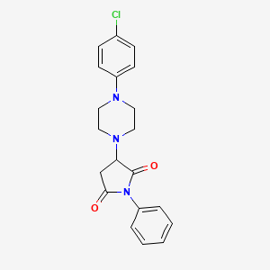 3-[4-(4-chlorophenyl)-1-piperazinyl]-1-phenyl-2,5-pyrrolidinedione