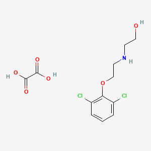 molecular formula C12H15Cl2NO6 B5102364 2-{[2-(2,6-dichlorophenoxy)ethyl]amino}ethanol ethanedioate (salt) 