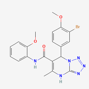 7-(3-bromo-4-methoxyphenyl)-N-(2-methoxyphenyl)-5-methyl-4,7-dihydrotetrazolo[1,5-a]pyrimidine-6-carboxamide