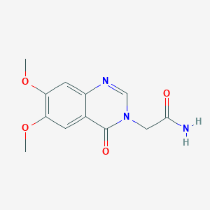 molecular formula C12H13N3O4 B5102375 2-(6,7-dimethoxy-4-oxo-3(4H)-quinazolinyl)acetamide 