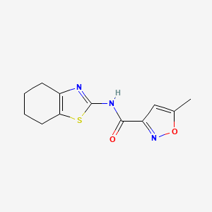 5-methyl-N-(4,5,6,7-tetrahydro-1,3-benzothiazol-2-yl)-3-isoxazolecarboxamide