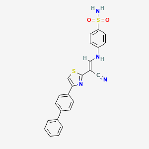 4-({2-[4-(4-biphenylyl)-1,3-thiazol-2-yl]-2-cyanovinyl}amino)benzenesulfonamide