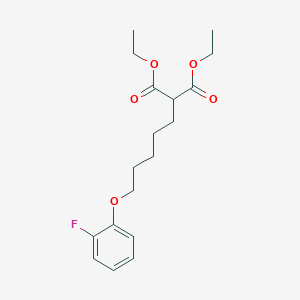 diethyl [5-(2-fluorophenoxy)pentyl]malonate