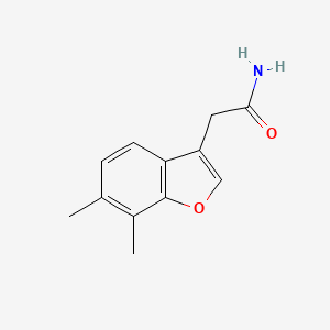 2-(6,7-dimethyl-1-benzofuran-3-yl)acetamide