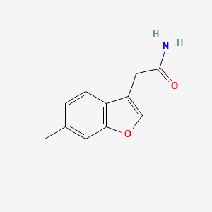 molecular formula C12H13NO2 B5102480 2-(6,7-dimethyl-1-benzofuran-3-yl)acetamide 