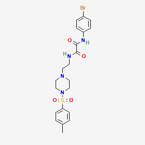 N-(4-bromophenyl)-N'-(2-{4-[(4-methylphenyl)sulfonyl]-1-piperazinyl}ethyl)ethanediamide