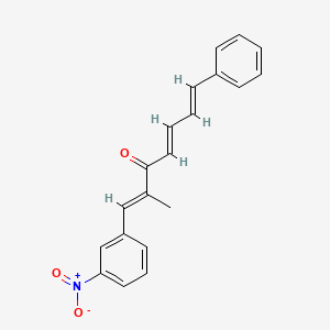 molecular formula C20H17NO3 B5102591 2-methyl-1-(3-nitrophenyl)-7-phenyl-1,4,6-heptatrien-3-one 