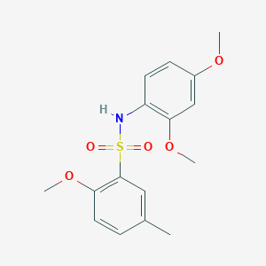 molecular formula C16H19NO5S B5102640 N-(2,4-dimethoxyphenyl)-2-methoxy-5-methylbenzenesulfonamide 