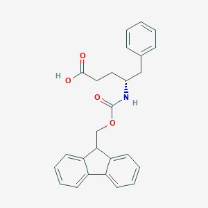 molecular formula C26H25NO4 B051027 (R)-4-(菥氨基)-5-苯基戊酸 CAS No. 269078-74-2