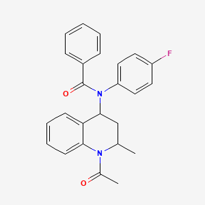N-(1-acetyl-2-methyl-1,2,3,4-tetrahydro-4-quinolinyl)-N-(4-fluorophenyl)benzamide