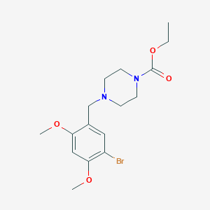 molecular formula C16H23BrN2O4 B5102716 ethyl 4-(5-bromo-2,4-dimethoxybenzyl)-1-piperazinecarboxylate 