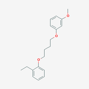 molecular formula C19H24O3 B5102723 1-ethyl-2-[4-(3-methoxyphenoxy)butoxy]benzene 