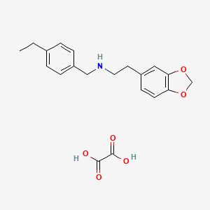 molecular formula C20H23NO6 B5102743 [2-(1,3-benzodioxol-5-yl)ethyl](4-ethylbenzyl)amine oxalate 