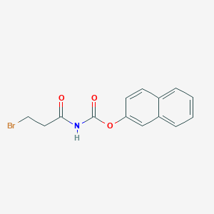 molecular formula C14H12BrNO3 B5102774 2-naphthyl (3-bromopropanoyl)carbamate CAS No. 92159-90-5