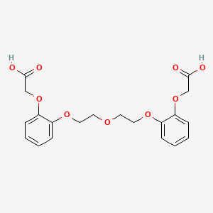 molecular formula C20H22O9 B5102775 2,2'-[oxybis(2,1-ethanediyloxy-2,1-phenyleneoxy)]diacetic acid 