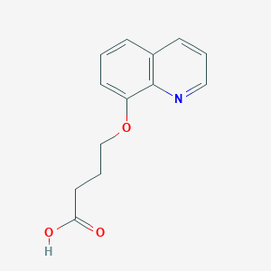 molecular formula C13H13NO3 B510278 4-(Quinolin-8-yloxy)-butyric acid CAS No. 105338-15-6