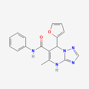 7-(2-furyl)-5-methyl-N-phenyl-4,7-dihydro[1,2,4]triazolo[1,5-a]pyrimidine-6-carboxamide