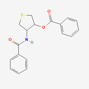 molecular formula C18H17NO3S B5102818 4-(benzoylamino)tetrahydro-3-thienyl benzoate 