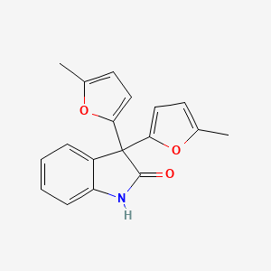 3,3-bis(5-methyl-2-furyl)-1,3-dihydro-2H-indol-2-one