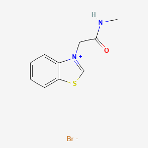 molecular formula C10H11BrN2OS B5102876 3-[2-(methylamino)-2-oxoethyl]-1,3-benzothiazol-3-ium bromide 