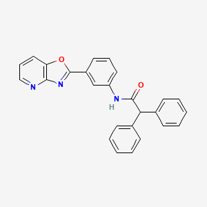 molecular formula C26H19N3O2 B5102887 N-(3-[1,3]oxazolo[4,5-b]pyridin-2-ylphenyl)-2,2-diphenylacetamide 