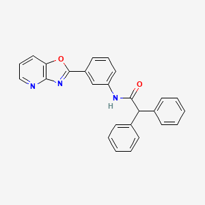 N-(3-[1,3]oxazolo[4,5-b]pyridin-2-ylphenyl)-2,2-diphenylacetamide