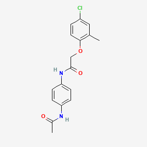molecular formula C17H17ClN2O3 B5102905 N-[4-(acetylamino)phenyl]-2-(4-chloro-2-methylphenoxy)acetamide 