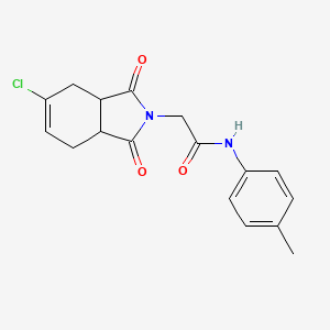 molecular formula C17H17ClN2O3 B5102945 2-(5-chloro-1,3-dioxo-1,3,3a,4,7,7a-hexahydro-2H-isoindol-2-yl)-N-(4-methylphenyl)acetamide 