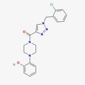 2-(4-{[1-(2-chlorobenzyl)-1H-1,2,3-triazol-4-yl]carbonyl}-1-piperazinyl)phenol