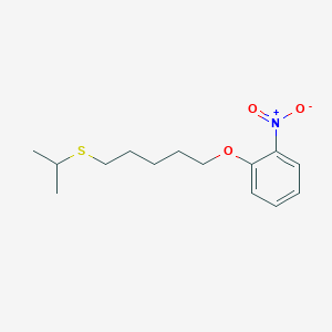 molecular formula C14H21NO3S B5102998 1-{[5-(isopropylthio)pentyl]oxy}-2-nitrobenzene 