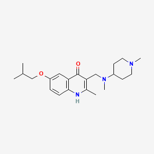 6-isobutoxy-2-methyl-3-{[methyl(1-methyl-4-piperidinyl)amino]methyl}-4-quinolinol