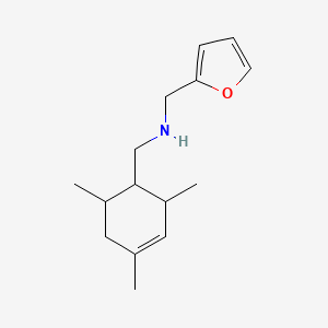 molecular formula C15H23NO B5103026 (2-furylmethyl)[(2,4,6-trimethyl-3-cyclohexen-1-yl)methyl]amine 