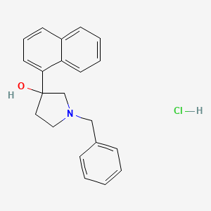 molecular formula C21H22ClNO B5103035 1-benzyl-3-(1-naphthyl)-3-pyrrolidinol hydrochloride 