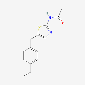 N-[5-(4-ethylbenzyl)-1,3-thiazol-2-yl]acetamide