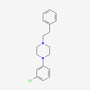 molecular formula C18H21ClN2 B5103050 1-(3-chlorophenyl)-4-(2-phenylethyl)piperazine 
