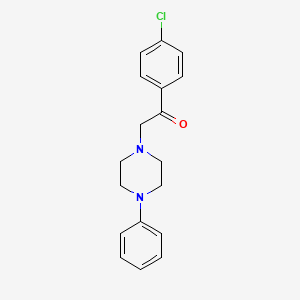 molecular formula C18H19ClN2O B5103059 1-(4-chlorophenyl)-2-(4-phenyl-1-piperazinyl)ethanone CAS No. 93994-39-9