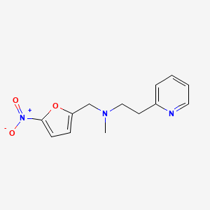 N-methyl-N-[(5-nitro-2-furyl)methyl]-2-(2-pyridinyl)ethanamine