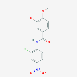 molecular formula C15H13ClN2O5 B5103074 N-(2-chloro-4-nitrophenyl)-3,4-dimethoxybenzamide 