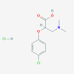 molecular formula C11H15Cl2NO3 B5103097 2-(4-chlorophenoxy)-3-(dimethylamino)propanoic acid hydrochloride 