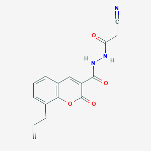 8-allyl-N'-(cyanoacetyl)-2-oxo-2H-chromene-3-carbohydrazide