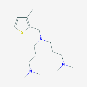 N-[3-(dimethylamino)propyl]-N',N'-dimethyl-N-[(3-methyl-2-thienyl)methyl]-1,3-propanediamine