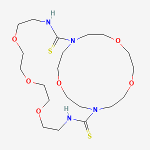 molecular formula C20H38N4O6S2 B5103146 6,9,12,20,23,28-hexaoxa-1,3,15,17-tetraazabicyclo[15.8.5]triacontane-2,16-dithione 