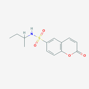 molecular formula C13H15NO4S B5103184 N-(sec-butyl)-2-oxo-2H-chromene-6-sulfonamide 