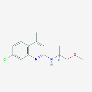 7-chloro-N-(2-methoxy-1-methylethyl)-4-methyl-2-quinolinamine