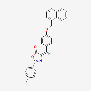 2-(4-methylphenyl)-4-[4-(1-naphthylmethoxy)benzylidene]-1,3-oxazol-5(4H)-one