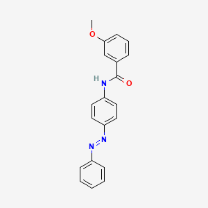 molecular formula C20H17N3O2 B5103235 3-methoxy-N-[4-(phenyldiazenyl)phenyl]benzamide 