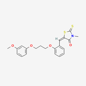 5-{2-[3-(3-methoxyphenoxy)propoxy]benzylidene}-3-methyl-2-thioxo-1,3-thiazolidin-4-one